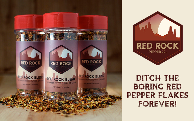 Party Favors - Red Rock Pepper Co. Brochure Logo